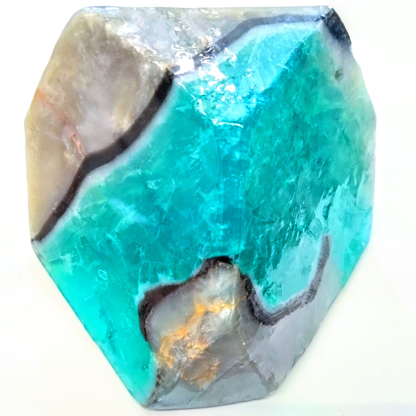 Soap Rock-Aqua Geode