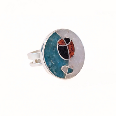 JSD-2039 Inlay Cocktail Ring-Wine Glass (7)
