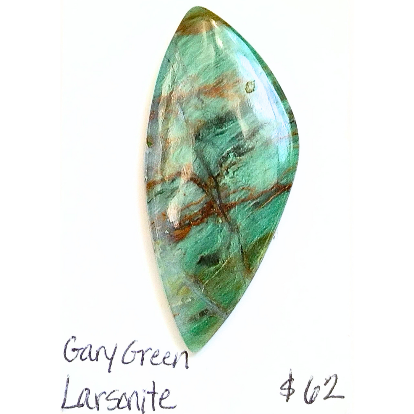 GGL-1000 Gary Green Larsonite Cabochon