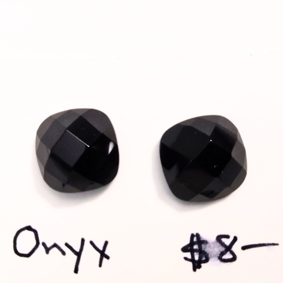 ONX-1001 Black Onyx Rose Cut Pair – Studio JSD