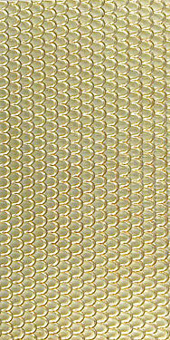4256 Perfect Scales Patterned Brass Texture Plate Small
