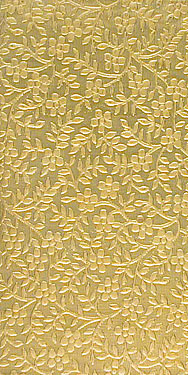 4287 Mini Floral Patterned Brass Texture Plate Small