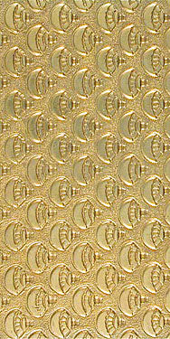 4289 Baloon Patterned Brass Texture Plate Small