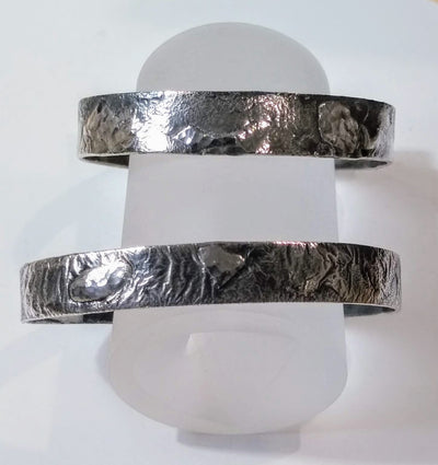 SA-019 Silver Reticulation over Copper Cuff
