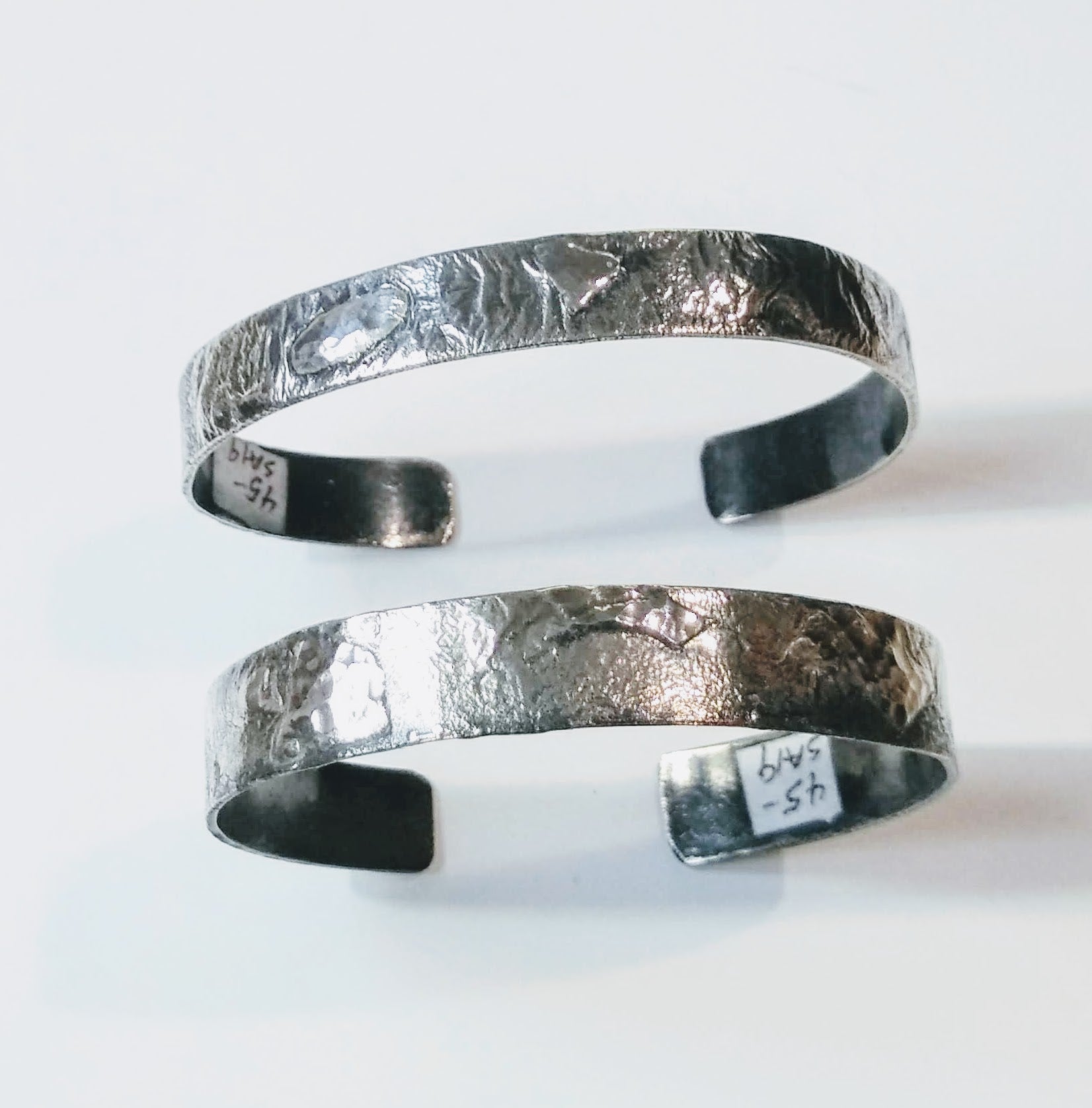 SA-019 Silver Reticulation over Copper Cuff – Studio JSD