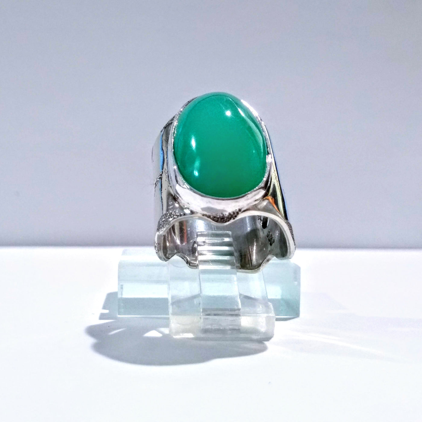 RSD-108 Chrysoprase SS Ring
