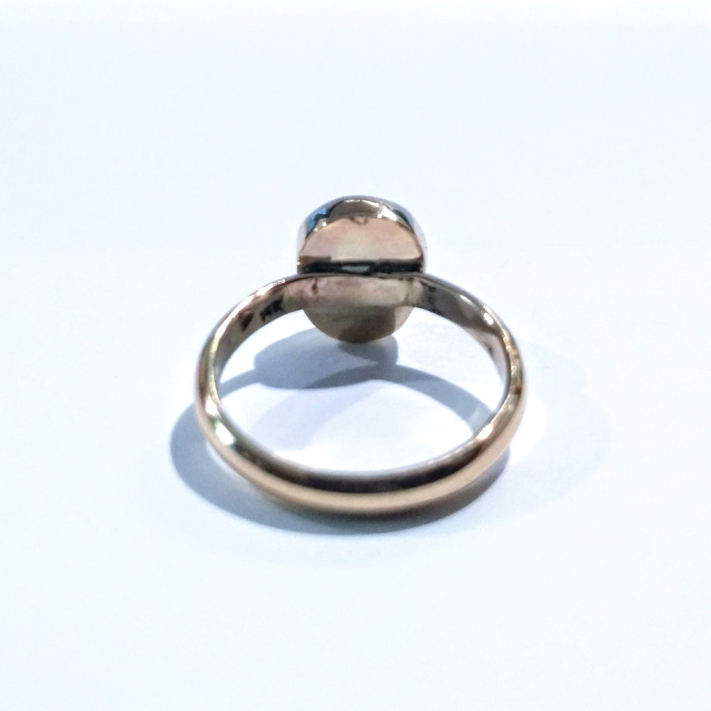 RSD-106 14K Gold Ring with Isle Royale Greenstone (Chlorastrolite)