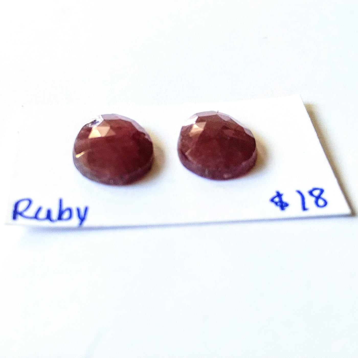 RBY-1001 Ruby Rose Cut Pair