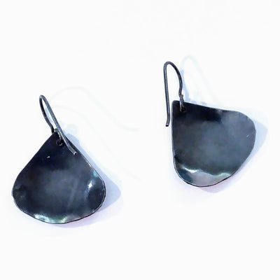 SM-297 Sterling & 24k Keum-Boo Tear Drop Earrings