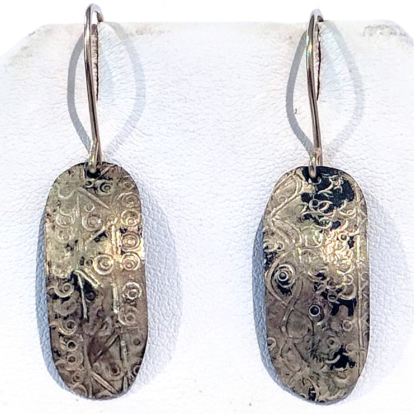 SPD-043 Gold Rectangle Earrings