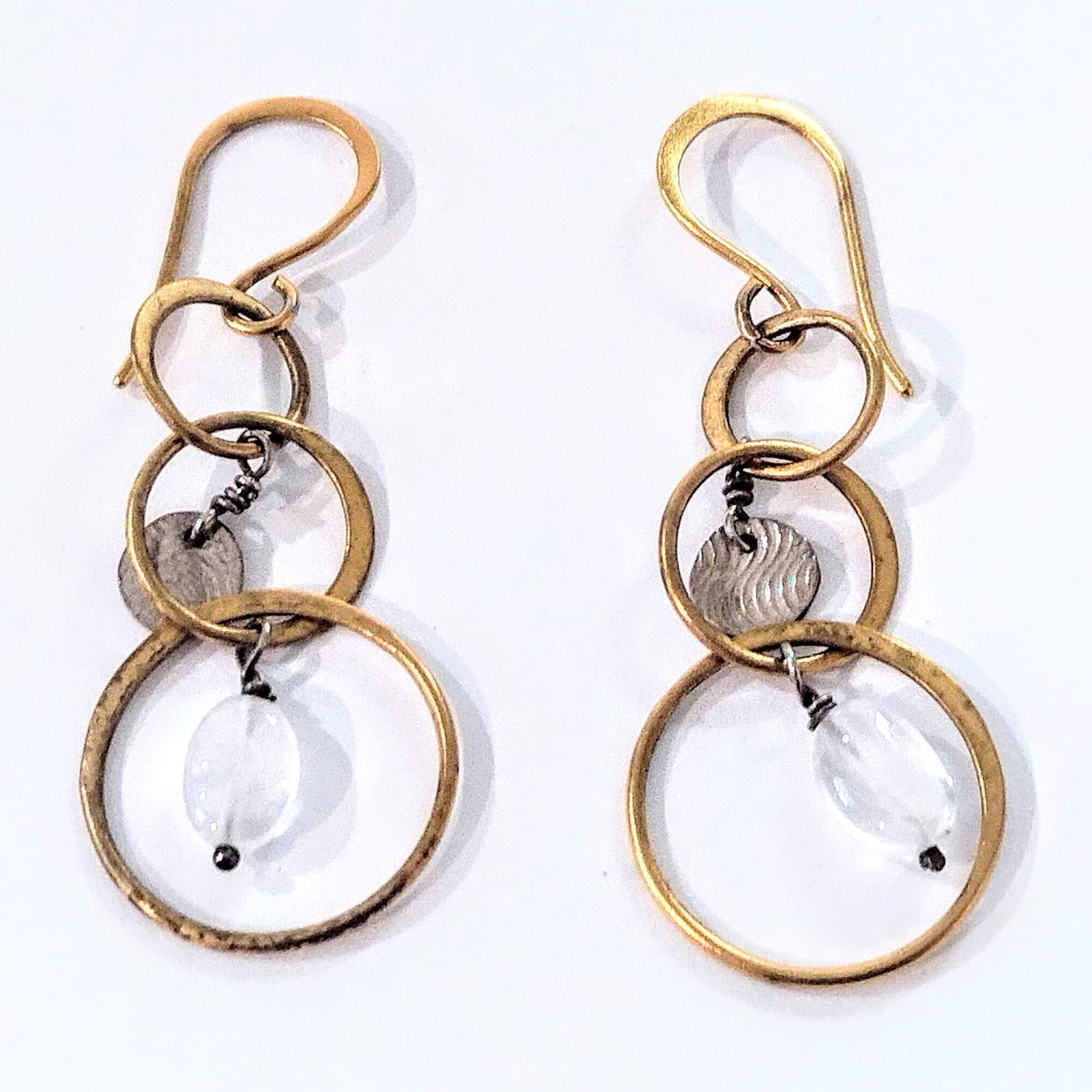 SPD-031 Moonstone Earrings Vermeil/SS