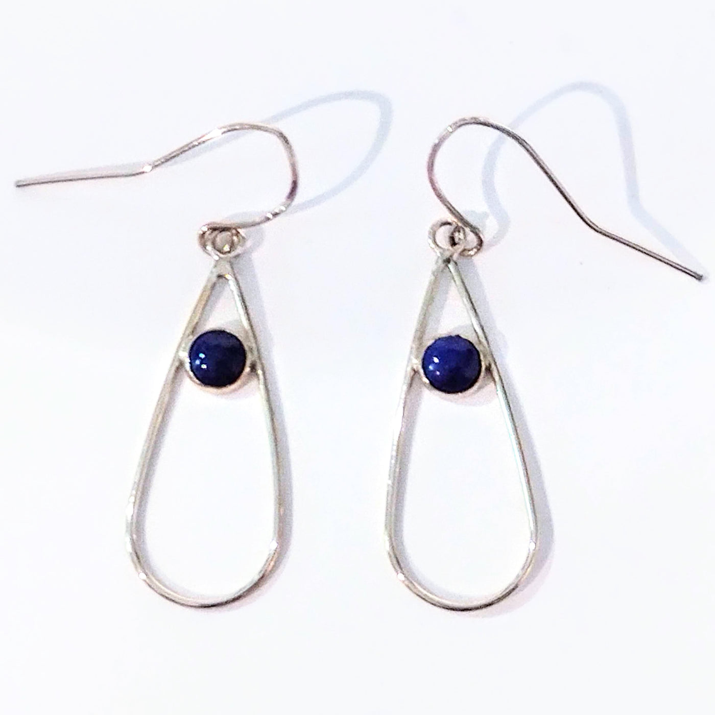 DS-316 SS Teardrop Earring w/Lapis