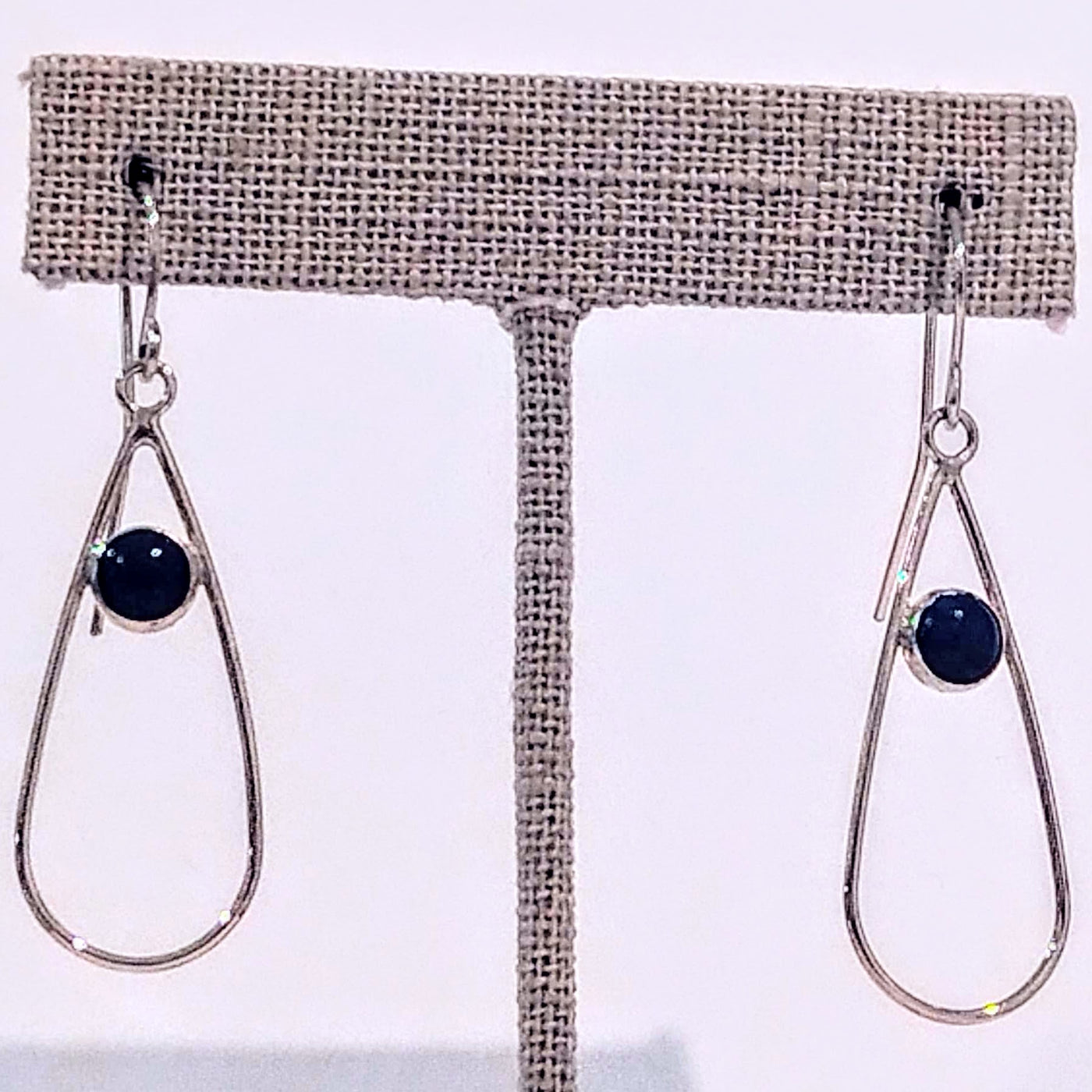 DS-316 SS Teardrop Earring w/Lapis