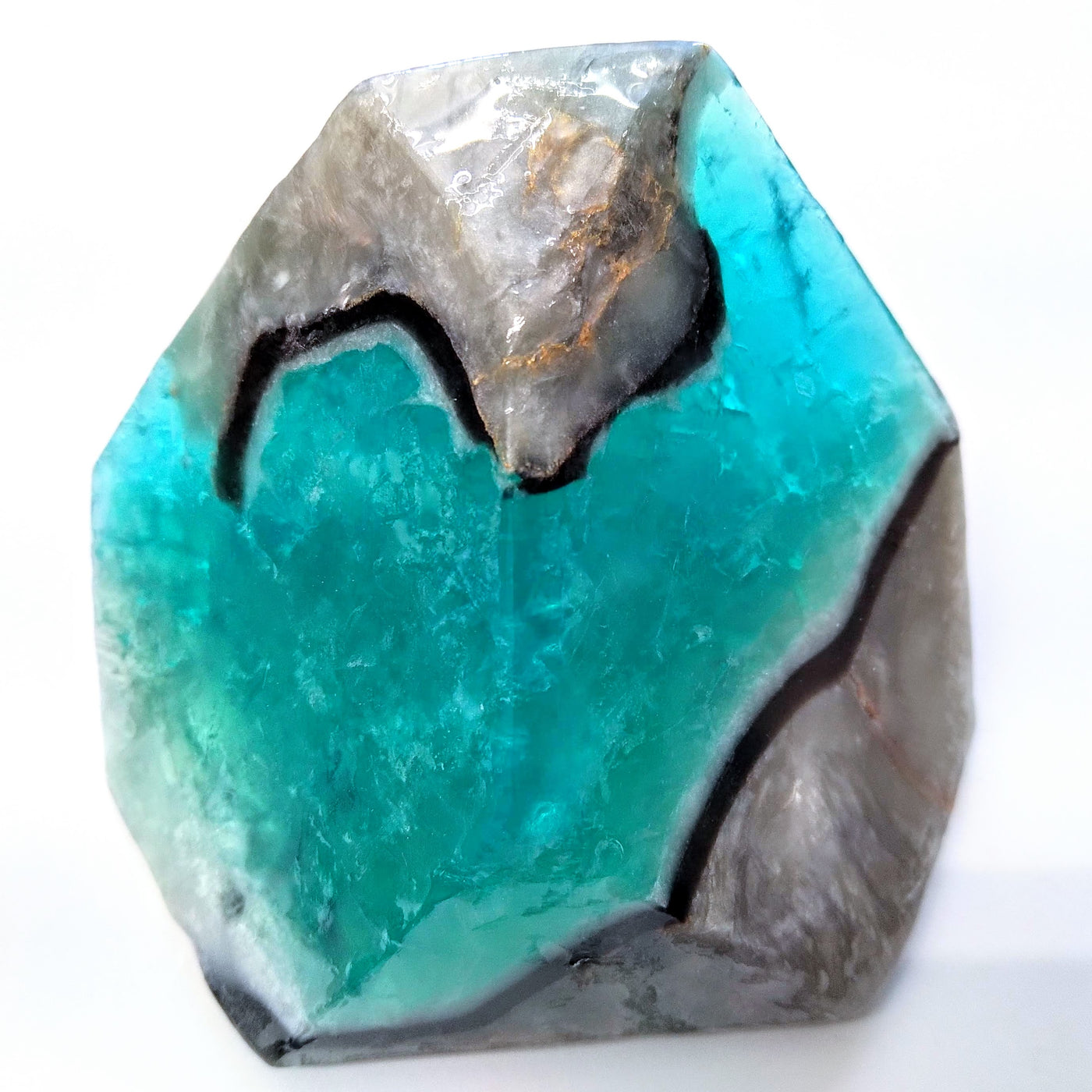 Soap Rock-Aqua Geode