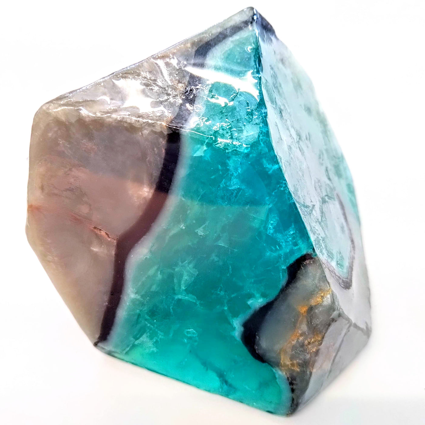 Soap Rock-Aqua Geode