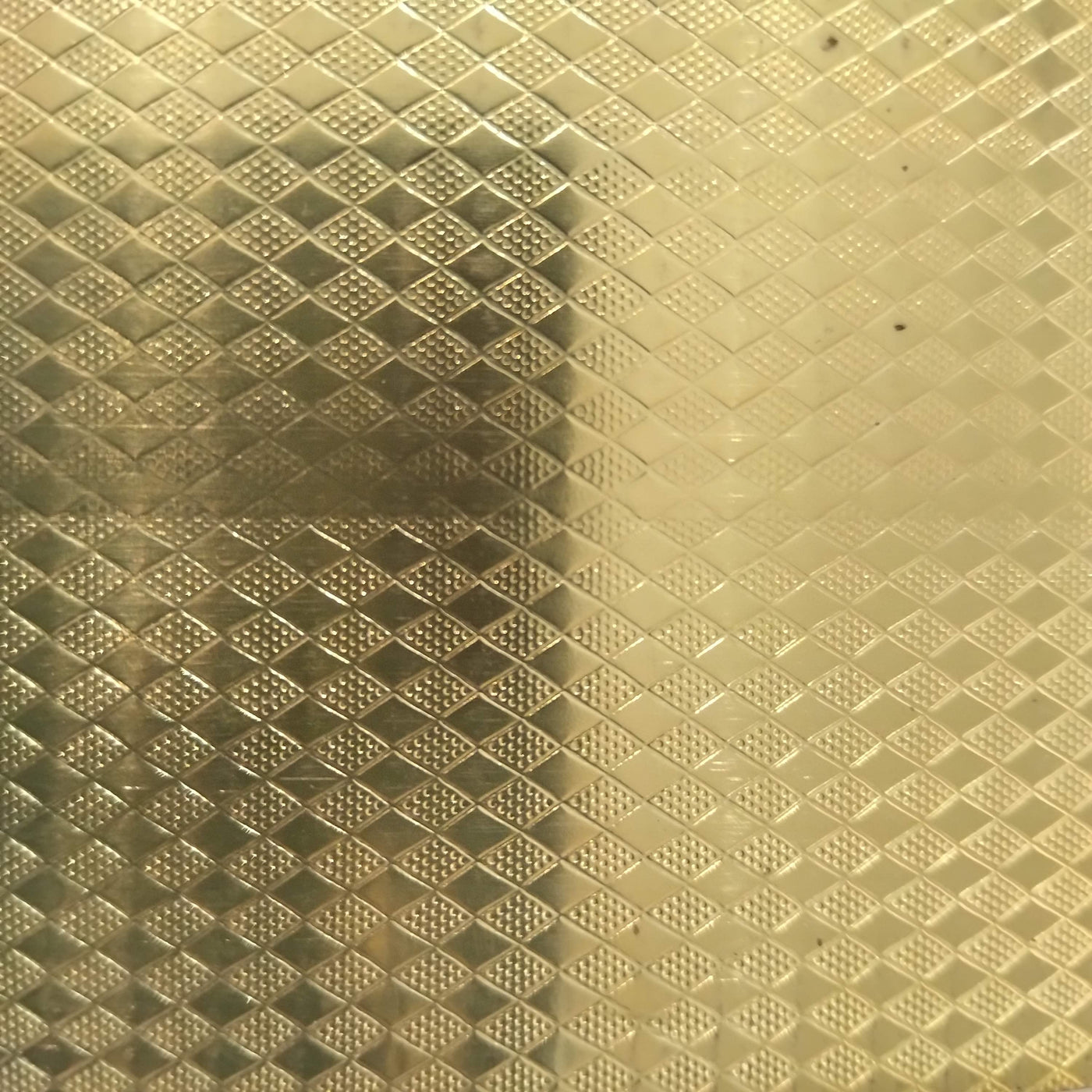 4269 Diamond Patterned Brass Texture Plate Small