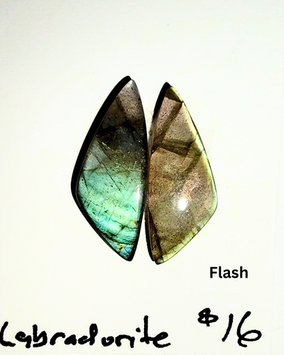 LAB-1005 Labradorite Cabochon Pair
