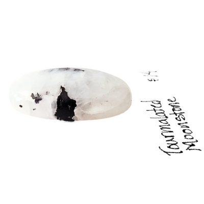 TMS-1001 Tourmalated Moonstone Cabochon