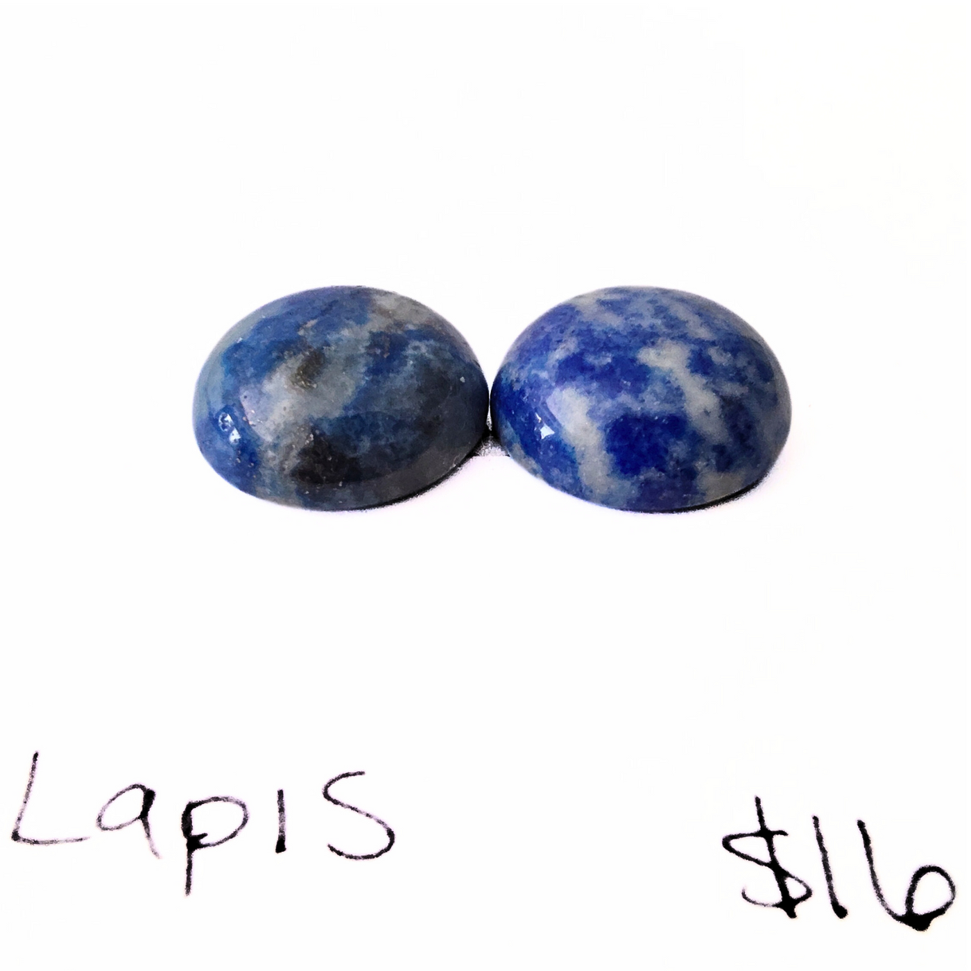 LAP-1002 Lapis Lazuli Cabochon Pair