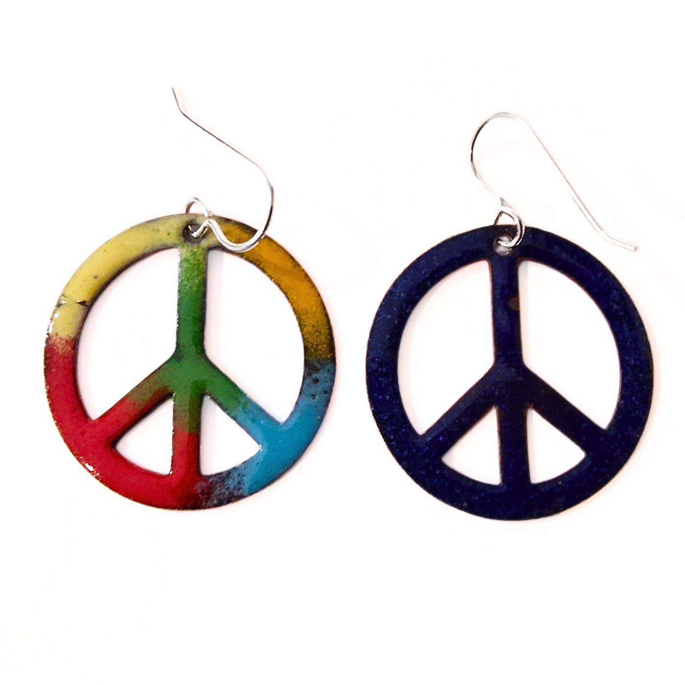 GEB-207 Peace Sign Earrings