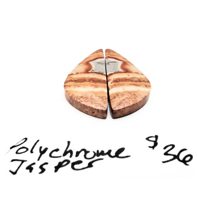 PCJ-1002 Polychrome Jasper Cabochon Pair