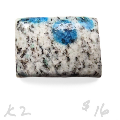 K2G-1001 K2 Azurite Granite Cabochon