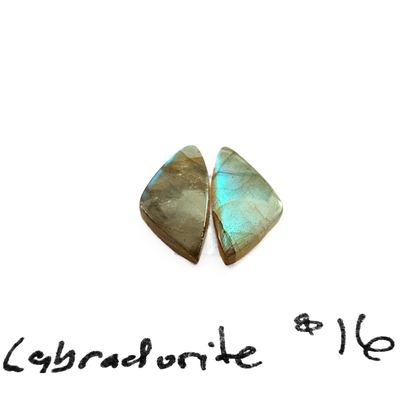 LAB-1005 Labradorite Cabochon Pair