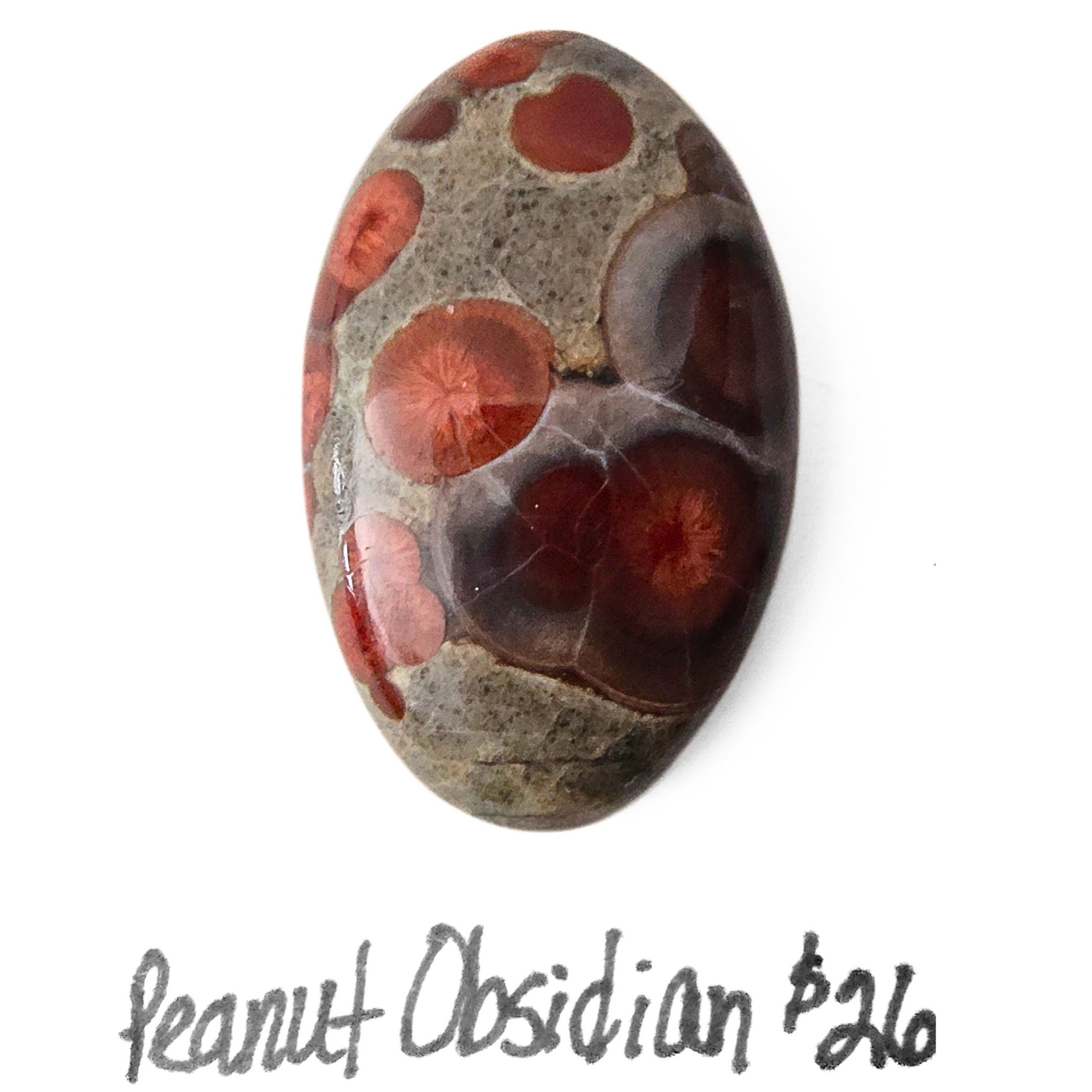 PEO-1001 Peanut Obsidian Cab