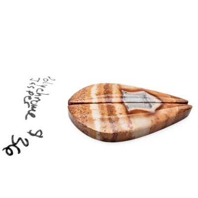 PCJ-1002 Polychrome Jasper Cabochon Pair