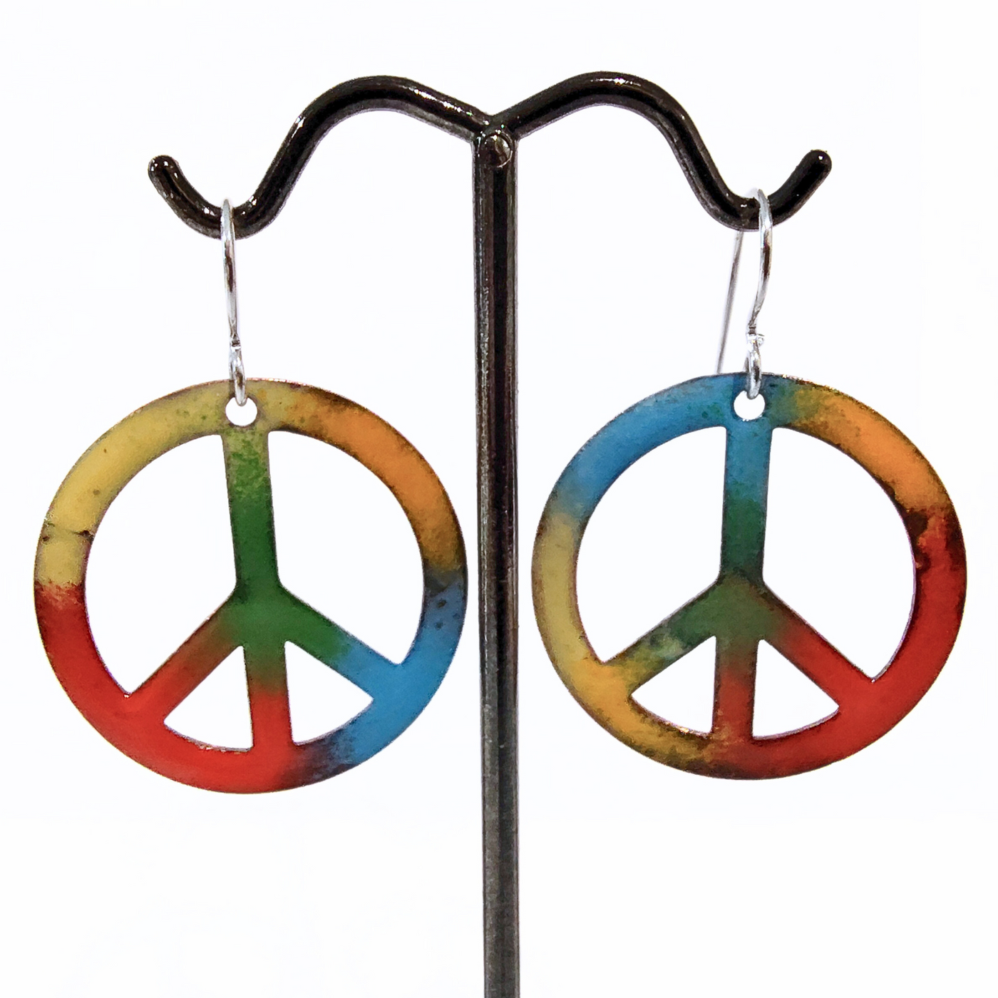 GEB-207 Peace Sign Earrings