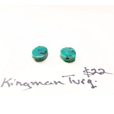 KTQ-1005 Kingman Turquoise Cabochon Pair