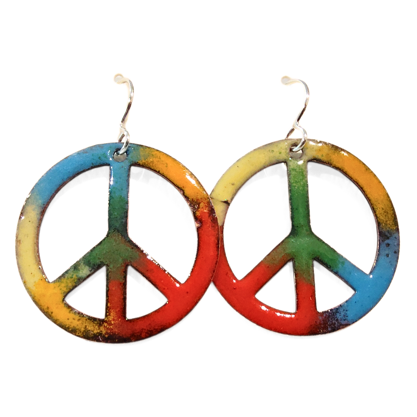 GEB-207 Peace Sign Earrings