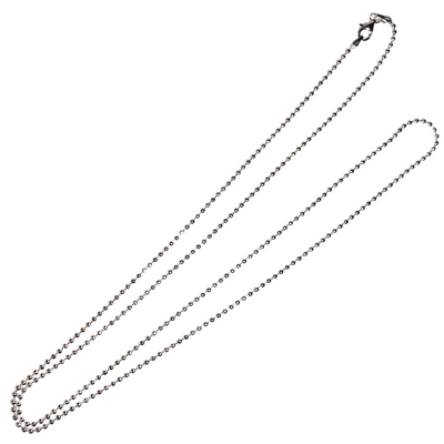 30" 2mm Bead Chain (Sterling)