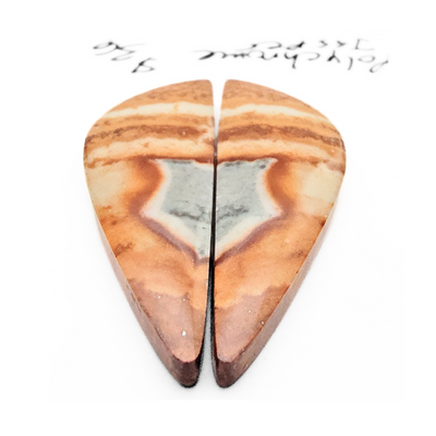 PCJ-1002 Polychrome Jasper Cabochon Pair