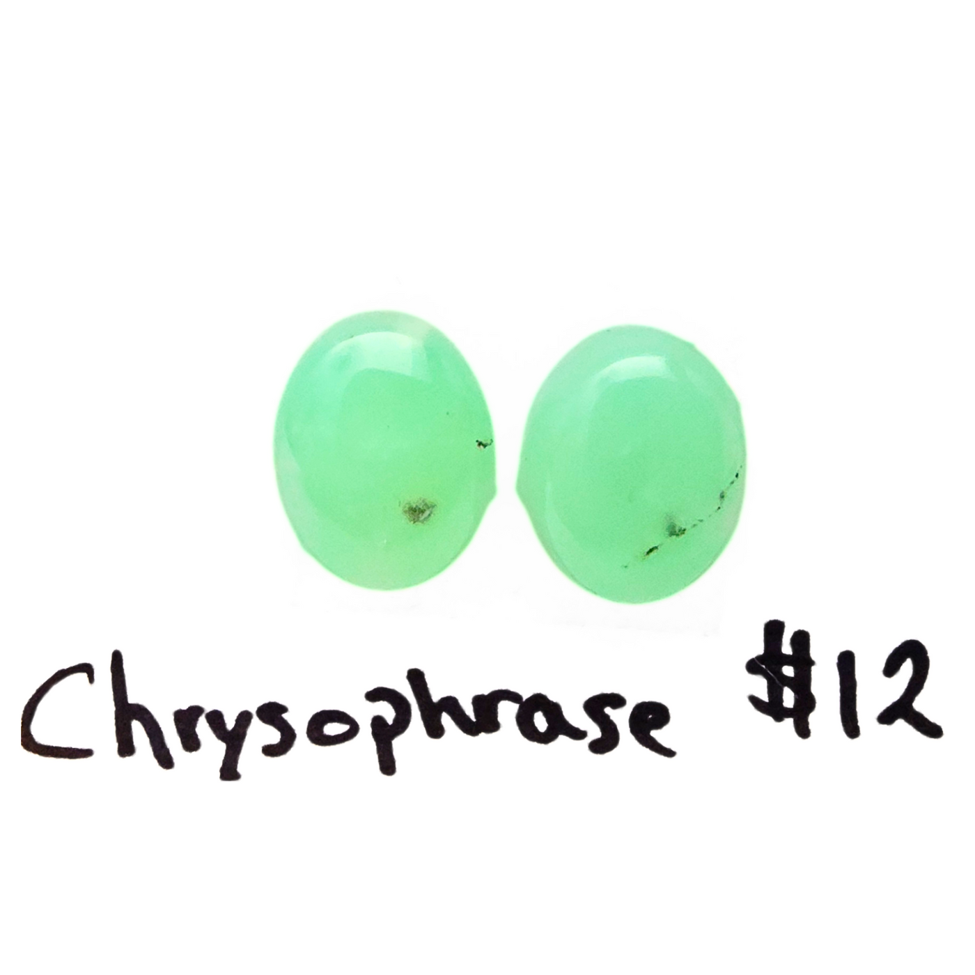 CRY-1003 Chrysoprase Cab Pair