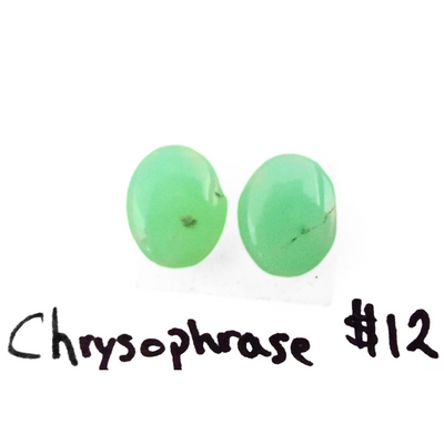 CRY-1003 Chrysoprase Cab Pair
