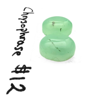 CRY-1003 Chrysoprase Cab Pair