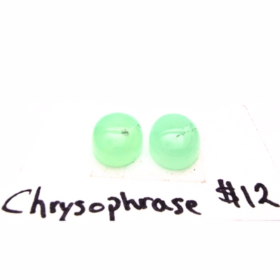 CRY-1003 Chrysoprase Cab Pair