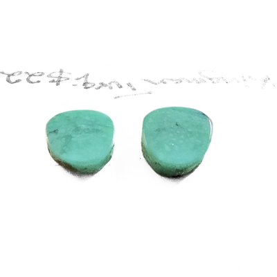 KTQ-1006 Kingman Turquoise Cabochon Pair