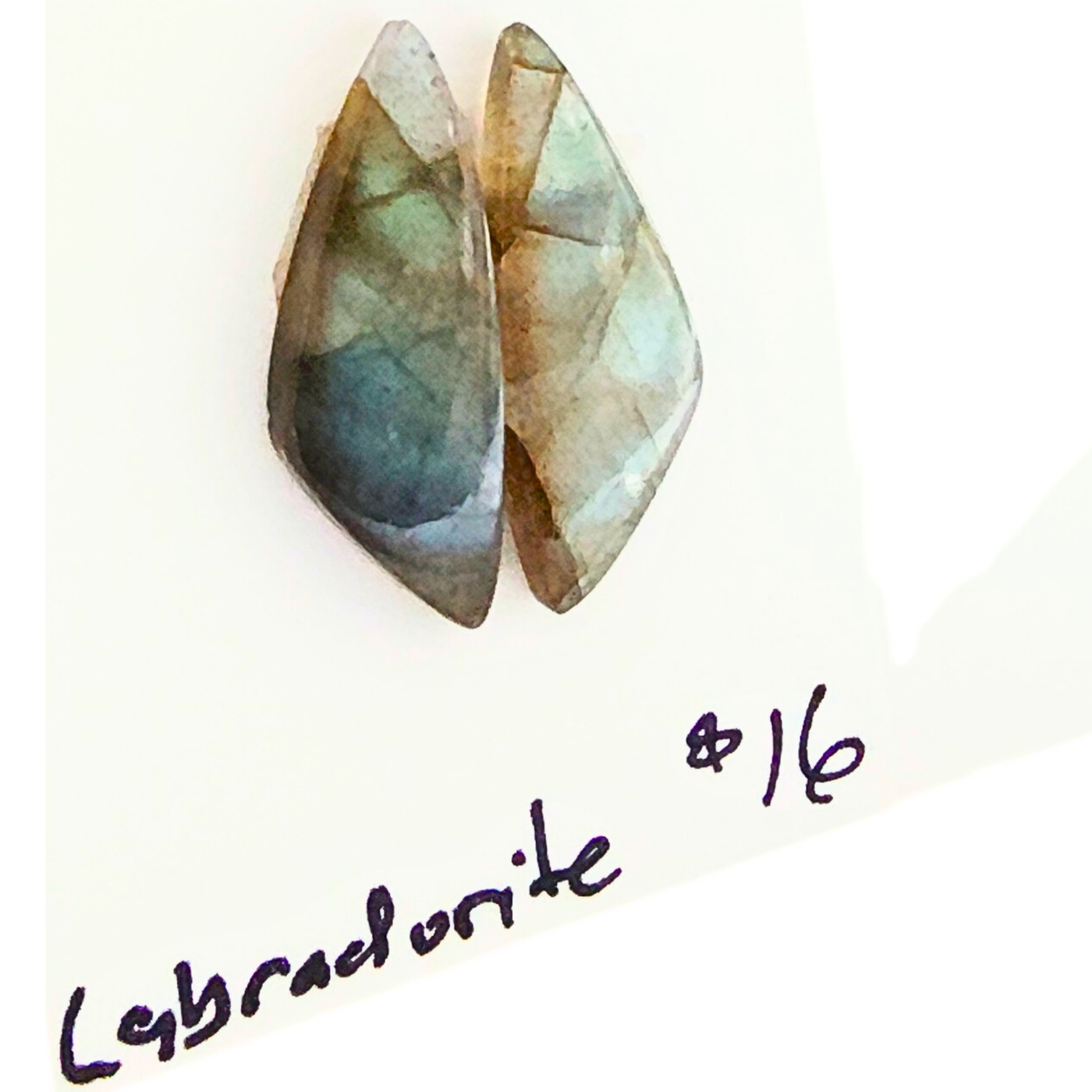 LAB-1005 Labradorite Cabochon Pair