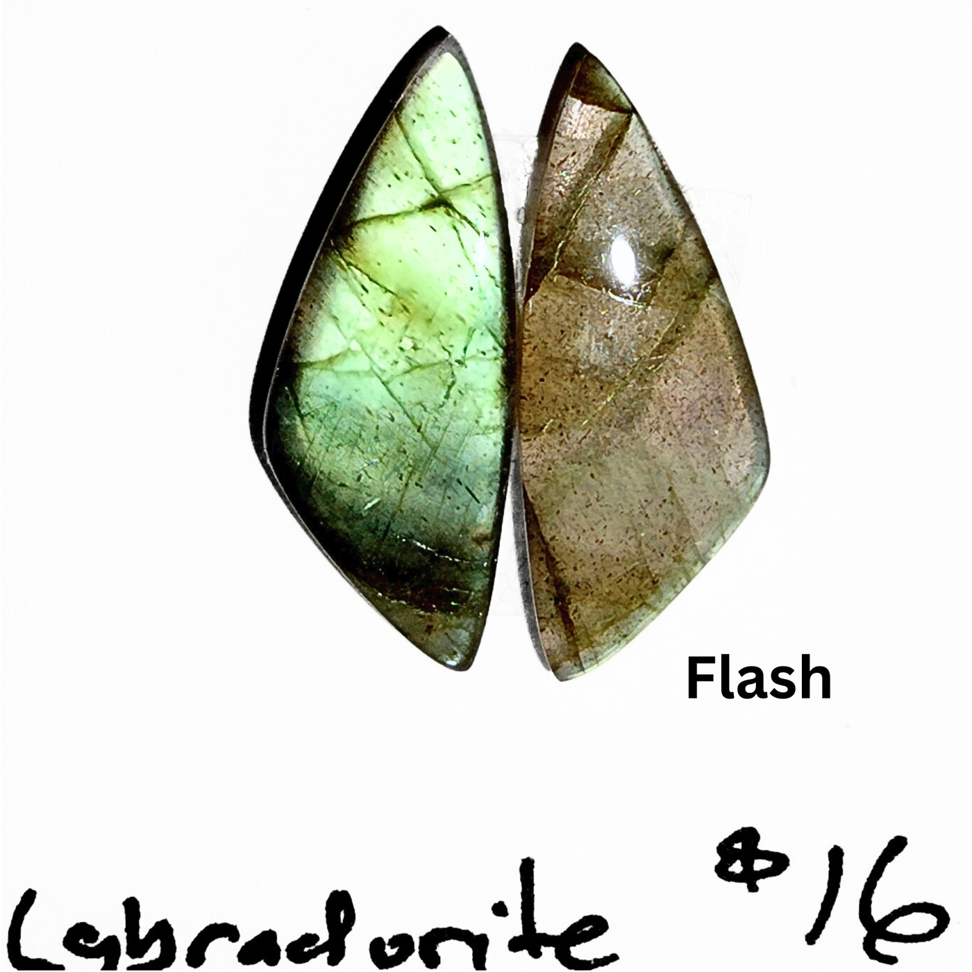LAB-1005 Labradorite Cabochon Pair