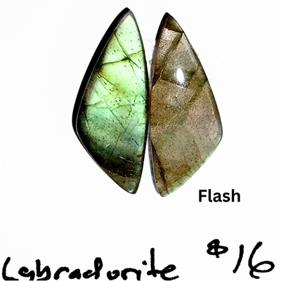 LAB-1005 Labradorite Cabochon Pair