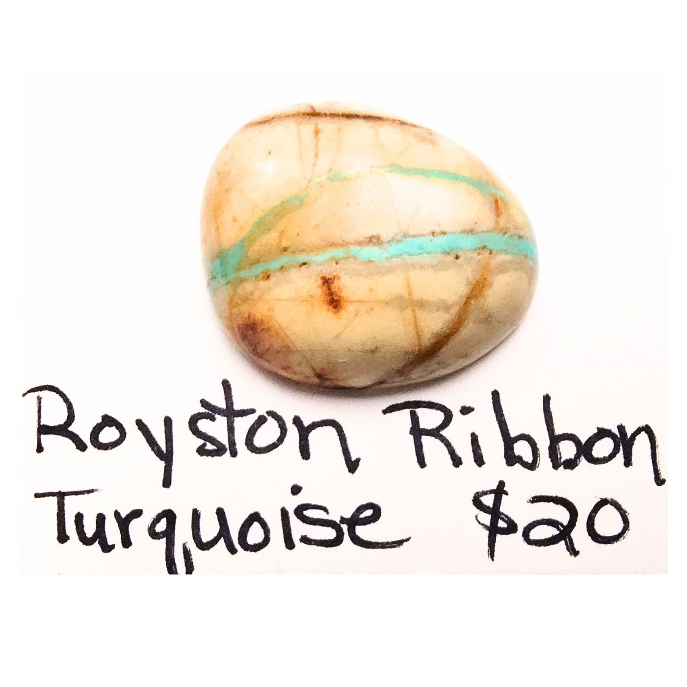 RRT-1000 Royston Ribbon Turquoise Cabochon