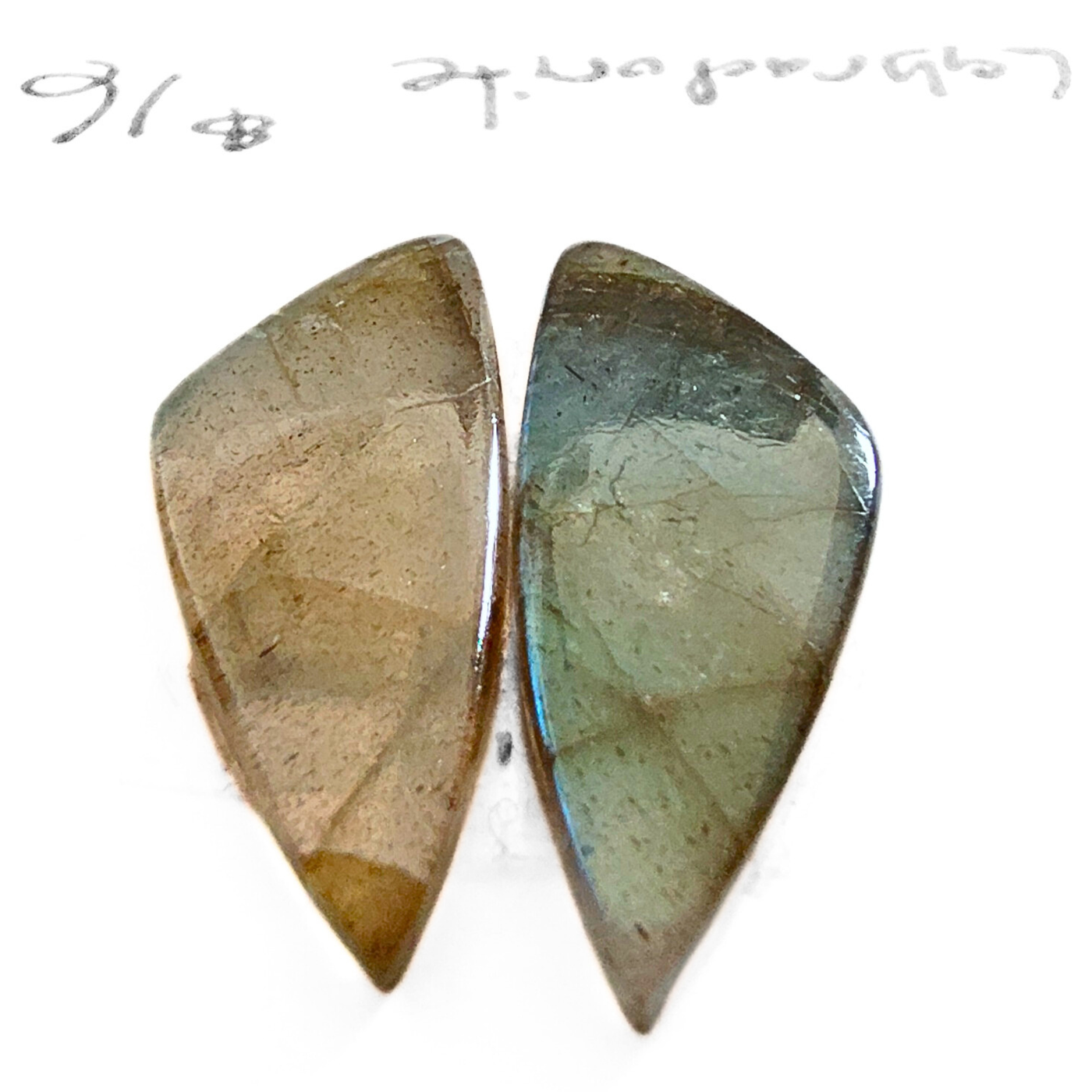 LAB-1005 Labradorite Cabochon Pair