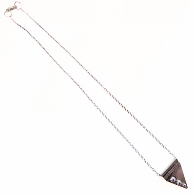 RB2-007 SS Three Dot Triangle Pendant