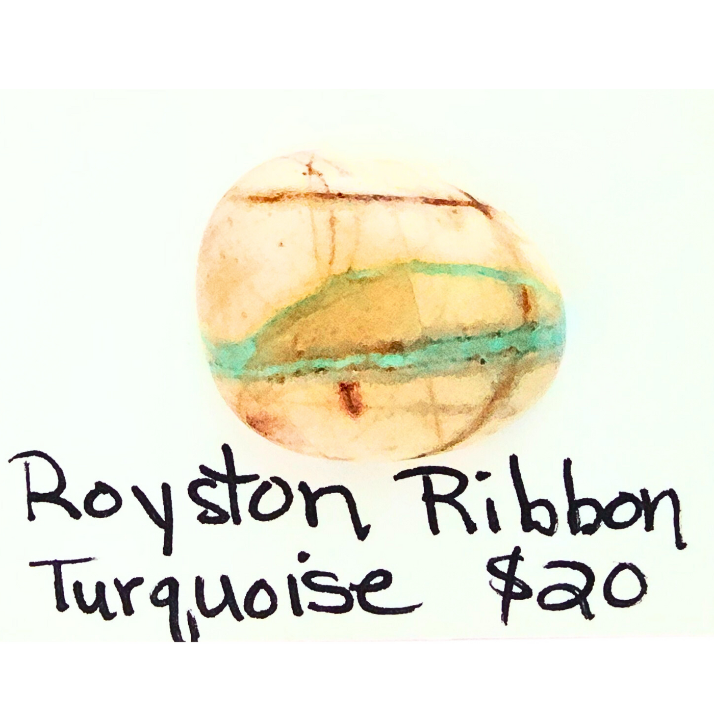 RRT-1000 Royston Ribbon Turquoise Cabochon