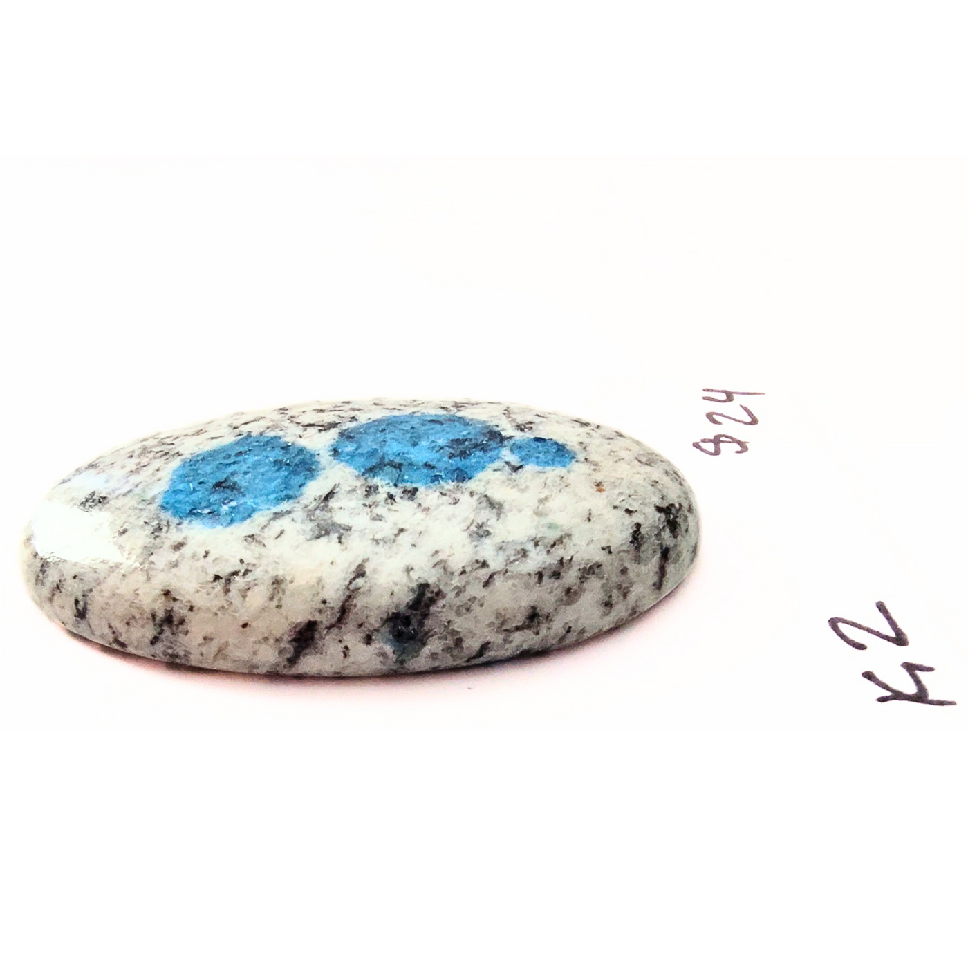 K2G-1000 K2 Azurite Granite Cabochon