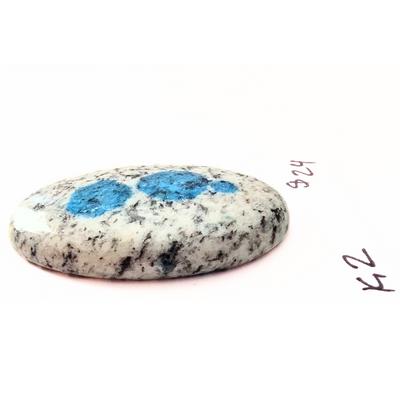 K2G-1000 K2 Azurite Granite Cabochon