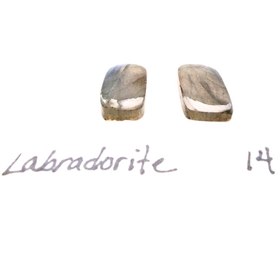LAB-1004 Labradorite Cabochon Pair
