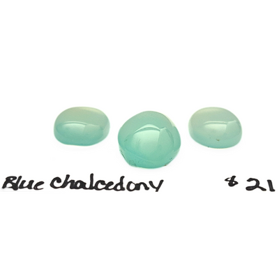 CDY-1004 Blue Chalcedony Cab Trio